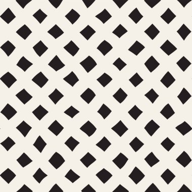 El ile Seamless Modeli dalgalar çizilmiş. Arka plan dalgalı fırça darbeleriyle. Siyah ve beyaz serbest doku hatları.