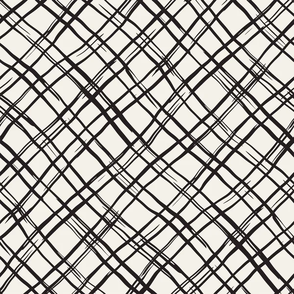Elle çizilmiş seamless modeli. Mürekkep doodle grunge kılavuz allover desenle. Serbest çizim tartan ile grafik arka plan.