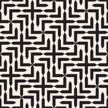 Vektör sorunsuz çapraz döşeme deseni. Modern şık geometrik kafes doku. Yinelenen Mozaik şekiller arka plan soyut
