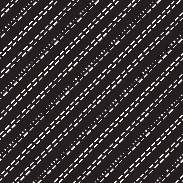 Siyah ve beyaz düzensiz kesik çizgiler desen. Modern soyut vektör sorunsuz arka plan. Kaotik dikdörtgen çizgili Mozaik