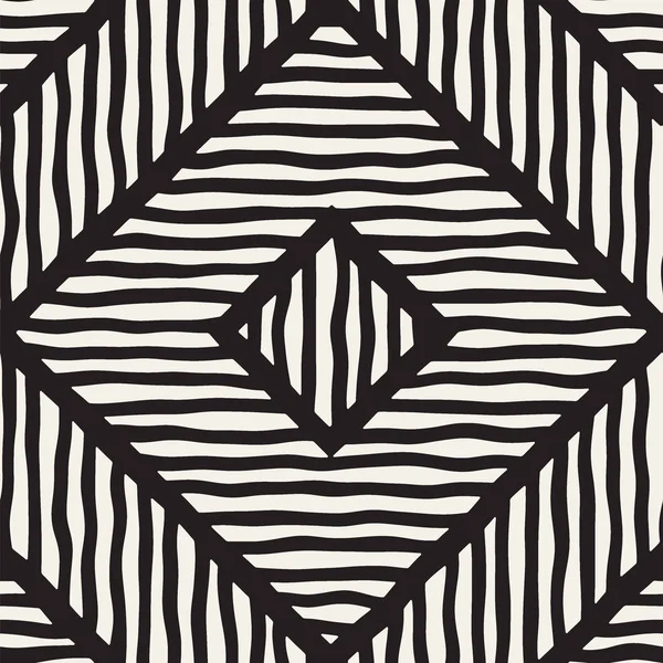 Vektör sorunsuz elle çizilmiş desen. Zigzag ve şerit kaba hatları. Aşiret tasarım arka plan. Etnik doodle doku.