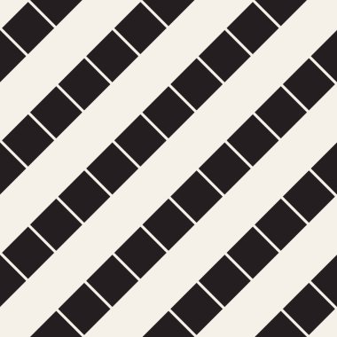 Vektör kesintisiz geometrik desen çapraz tarama. Grafik veya arka plan geçti. Damalı motif. Crosshatched hatlarının kesintisiz siyah beyaz doku. Kafes basit kumaş baskı.