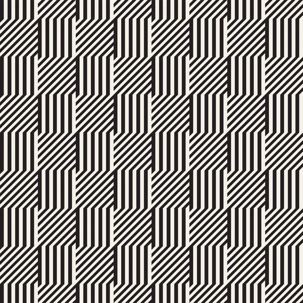 Абстрактный геометрический узор с полосами, линиями. Бесшовный векторный фон. Черно-белая текстура . — стоковый вектор