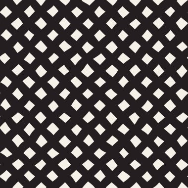 El ile Seamless Modeli dalgalar çizilmiş. Arka plan dalgalı fırça darbeleriyle. Siyah ve beyaz serbest doku hatları.