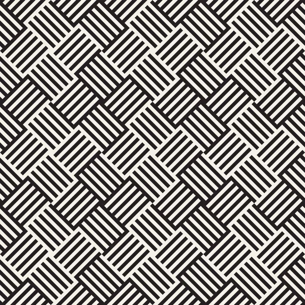 Soyut geometrik desen çizgili satırlar. Sorunsuz vektör arka plan. Siyah ve beyaz kafes doku.