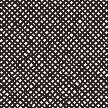 El ile Seamless Modeli dalgalar çizilmiş. Arka plan dalgalı fırça darbeleriyle. Siyah ve beyaz serbest doku hatları.