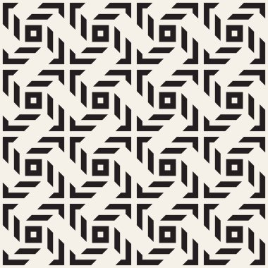 Vektör kesintisiz geometrik desen çapraz tarama. Grafik veya arka plan geçti. Damalı motif. Crosshatched hatlarının kesintisiz siyah beyaz doku. Kafes basit kumaş baskı.