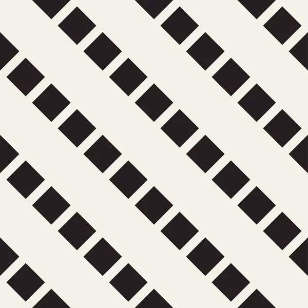 Crosshatch-Vektor nahtlose geometrische Muster. gekreuzte grafische Rechtecke Hintergrund. kariertes Motiv. nahtlose Schwarz-Weiß-Textur aus kreuzförmigen Linien. Spalier einfacher Stoffdruck. — Stockvektor