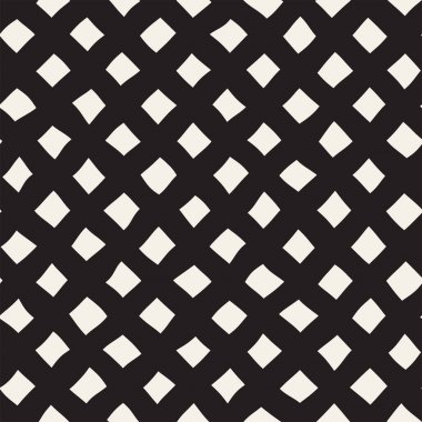 El ile Seamless Modeli dalgalar çizilmiş. Arka plan dalgalı fırça darbeleriyle. Siyah ve beyaz serbest doku hatları.