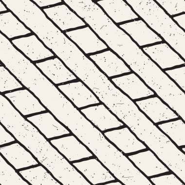 El ile Dikişsiz desen fırça darbeleriyle çizilmiş. Doodle grunge illüstrasyon mürekkep. Geometrik vektör desen.