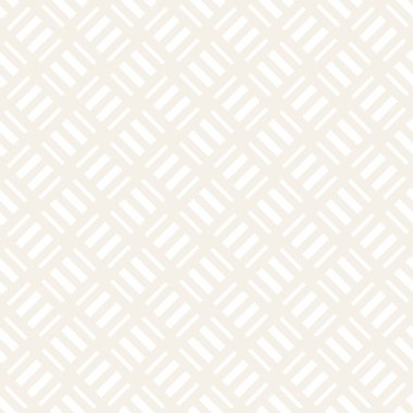 Vektör kesintisiz geometrik desen çapraz tarama. Grafik veya arka plan geçti. Damalı motif. Crosshatched hatlarının kesintisiz ince doku. Kafes basit kumaş baskı.