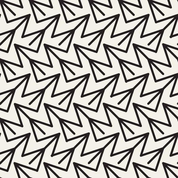 Soyut geometrik desen çizgili satırlar. Sorunsuz vektör arka plan. Siyah ve beyaz kafes doku.