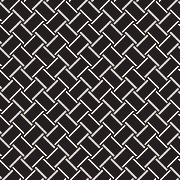 Kreskowanie, wektor wzór geometryczny. Skrzyżowane tło graficzne prostokąty. Checkered Motyw. Czarno-białe tekstura crosshatched linii. Krata prosta tkaniny wydruku. — Wektor stockowy