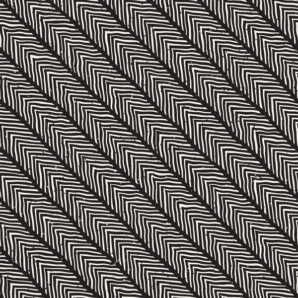 El ile Dikişsiz desen fırça darbeleriyle çizilmiş. Doodle grunge illüstrasyon mürekkep. Geometrik vektör desen.