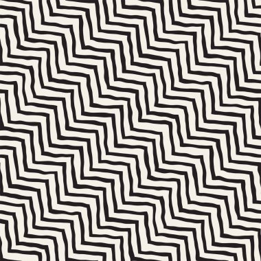 El ile Dikişsiz desen fırça darbeleriyle çizilmiş. Doodle grunge illüstrasyon mürekkep. Geometrik vektör desen.