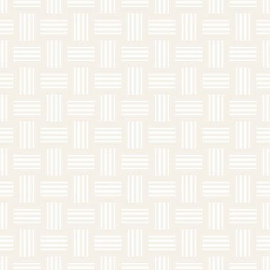 Vektör kesintisiz geometrik desen çapraz tarama. Grafik veya arka plan geçti. Damalı motif. Crosshatched hatlarının kesintisiz ince doku. Kafes basit kumaş baskı.