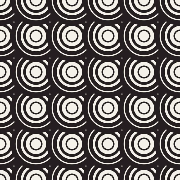 Vektör sorunsuz yuvarlak hatları desen. Geometrik arka plan tasarlamak. Dairesel geometrik döşeme kafes