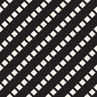 Vektör kesintisiz geometrik desen çapraz tarama. Grafik veya arka plan geçti. Damalı motif. Crosshatched hatlarının kesintisiz siyah beyaz doku. Kafes basit kumaş baskı.