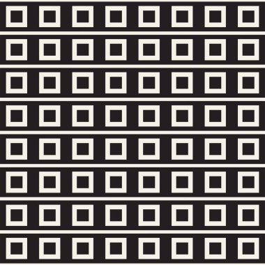 Soyut geometrik çizgiler kafes desen. Sorunsuz vektör arka plan. Siyah ve beyaz basit Yinelenen doku.