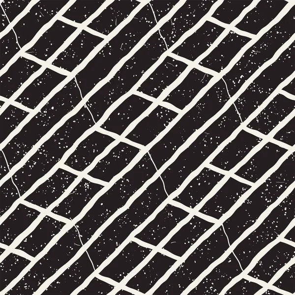 Seamless modeli el fırça darbeleri çekilmiş. Doodle grunge illüstrasyon mürekkep. Geometrik tek renkli vektör desen.