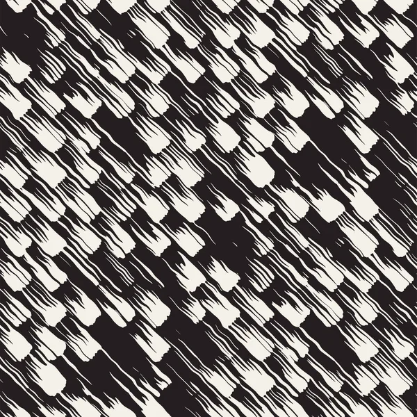 Vektör Dikişsiz desen fırça çizgileri ve vuruş. Siyah ve beyaz arka plan mürekkep elemanları ile. El doku boyalı.