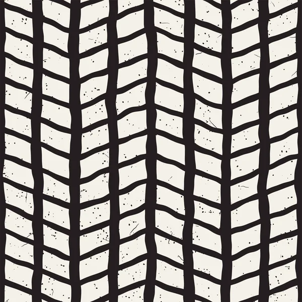 Seamless modeli el fırça darbeleri çekilmiş. Doodle grunge illüstrasyon mürekkep. Geometrik tek renkli vektör desen.