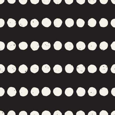 El ile Seamless Modeli hatları çizilmiş. Arka plan serbest fırça darbeleriyle. Siyah ve beyaz doku. Kağıt ambalaj için süsleme.