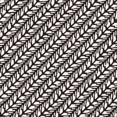 Seamless modeli el fırça darbeleri çekilmiş. Doodle grunge illüstrasyon mürekkep. Geometrik tek renkli vektör desen.