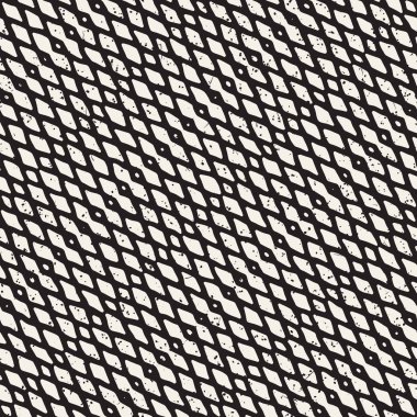 Seamless modeli el fırça darbeleri çekilmiş. Doodle grunge illüstrasyon mürekkep. Geometrik tek renkli vektör desen.