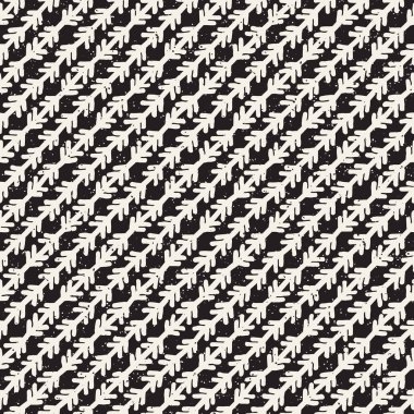 El ile Seamless Modeli hatları çizilmiş. Arka plan serbest fırça darbeleriyle. Siyah ve beyaz doku. Kağıt ambalaj için süsleme.