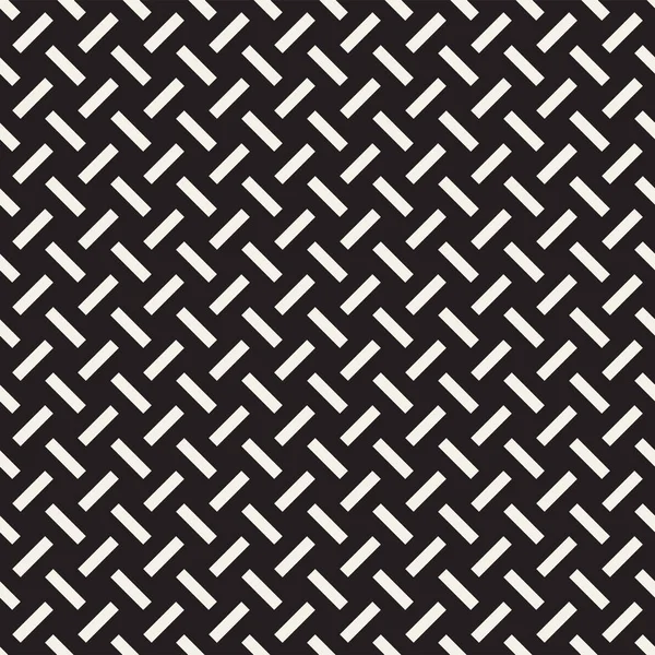 Vektör kesintisiz geometrik desen çapraz tarama. Grafik veya arka plan geçti. Damalı motif. Crosshatched hatlarının kesintisiz siyah beyaz doku. Kafes basit kumaş baskı.