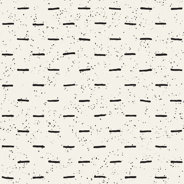 El ile Seamless Modeli hatları çizilmiş. Arka plan serbest fırça darbeleriyle. Siyah ve beyaz doku. Kağıt ambalaj için süsleme.