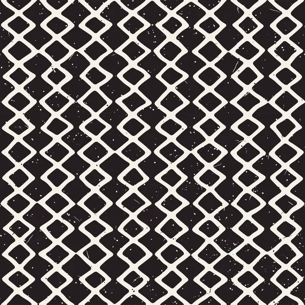 Seamless modeli el fırça darbeleri çekilmiş. Doodle grunge illüstrasyon mürekkep. Geometrik tek renkli vektör desen.