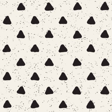 El ile Seamless Modeli hatları çizilmiş. Arka plan serbest fırça darbeleriyle. Siyah ve beyaz doku. Kağıt ambalaj için süsleme.