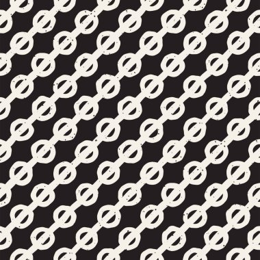 El ile Seamless Modeli hatları çizilmiş. Arka plan serbest fırça darbeleriyle. Siyah ve beyaz doku. Kağıt ambalaj için süsleme.