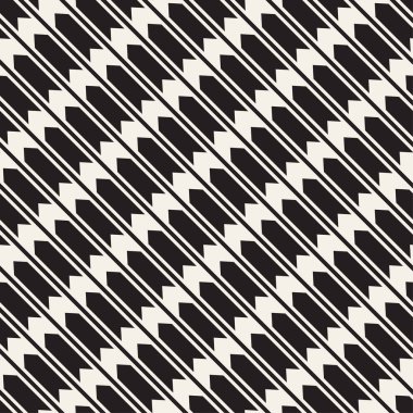 Vektör sorunsuz zikzak çizgi deseni. Geometrik arka plan. Tek renkli kafes arka plan yinelenen