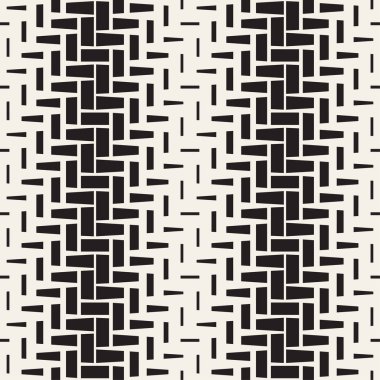 Yinelenen dikdörtgen yarı ton. Modern geometrik kafes doku. Vektör Dikişsiz tek renkli desen