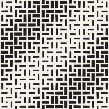 Yinelenen dikdörtgen yarı ton. Modern geometrik kafes doku. Vektör Dikişsiz tek renkli desen