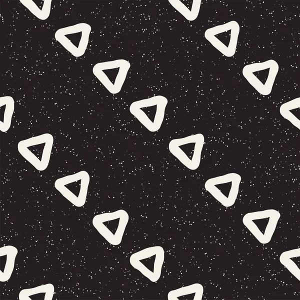 El ile Seamless Modeli hatları çizilmiş. Arka plan serbest fırça darbeleriyle. Siyah ve beyaz doku. Kağıt ambalaj için süsleme.