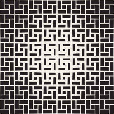 Yinelenen dikdörtgen yarı ton. Modern geometrik kafes doku. Vektör Dikişsiz tek renkli desen