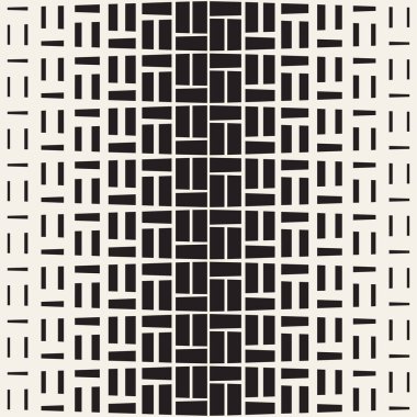 Yinelenen dikdörtgen yarı ton. Modern geometrik kafes doku. Vektör Dikişsiz tek renkli desen