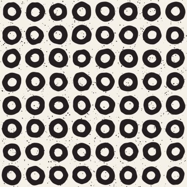 El ile Seamless Modeli hatları çizilmiş. Arka plan serbest fırça darbeleriyle. Siyah ve beyaz doku. Kağıt ambalaj için süsleme.