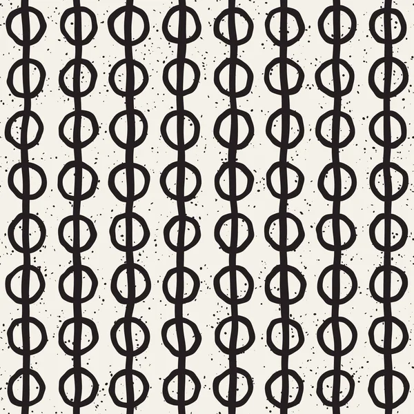 El ile Seamless Modeli hatları çizilmiş. Arka plan serbest fırça darbeleriyle. Siyah ve beyaz doku. Kağıt ambalaj için süsleme.