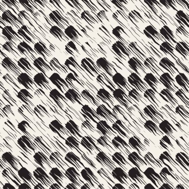 Vektör Dikişsiz desen fırça çizgileri ve vuruş. Siyah ve beyaz arka plan mürekkep elemanları ile. El doku boyalı.