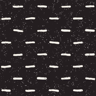 El ile Seamless Modeli hatları çizilmiş. Arka plan serbest fırça darbeleriyle. Siyah ve beyaz doku. Kağıt ambalaj için süsleme.