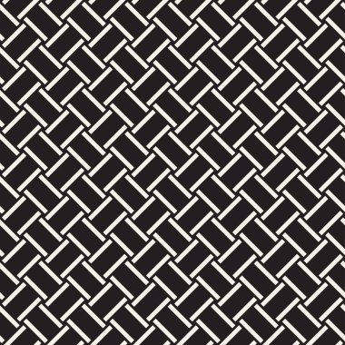 Vektör kesintisiz geometrik desen çapraz tarama. Grafik veya arka plan geçti. Damalı motif. Sorunsuz doku crosshatched kalın çizgiler. Kafes basit kumaş baskı.