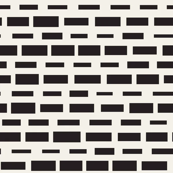 Modèle de lignes pointillées irrégulières noires et blanches. Moderne abstrait vecteur sans couture arrière-plan. Élégant Chaotique rayures Mosaïque — Image vectorielle