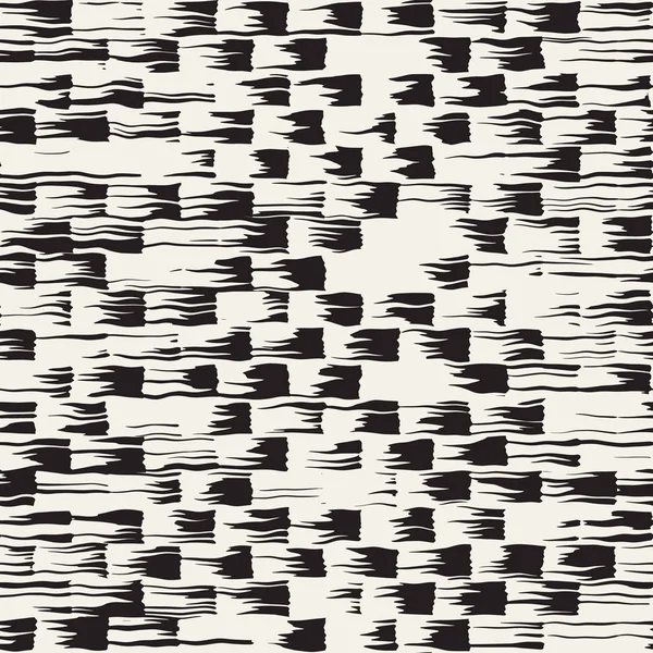 Vektör Dikişsiz desen fırça çizgileri ve vuruş. Siyah ve beyaz arka plan mürekkep elemanları ile. El doku boyalı.
