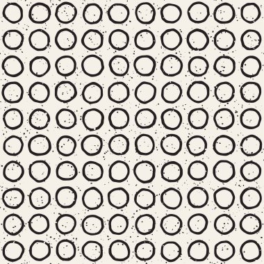 El ile Seamless Modeli hatları çizilmiş. Arka plan serbest fırça darbeleriyle. Siyah ve beyaz doku. Kağıt ambalaj için süsleme.