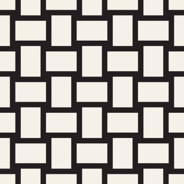 Vektör kesintisiz geometrik desen çapraz tarama. Grafik veya arka plan geçti. Damalı motif. Sorunsuz doku crosshatched kalın çizgiler. Kafes basit kumaş baskı.